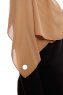 Yara - Hijab Crepe Pratique One-Piece Caramel Clair