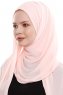 Yara - Hijab Crepe Pratique One-Piece Rose