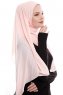 Yara - Hijab Crepe Pratique One-Piece Rose