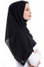 Yara - Hijab Crepe Pratique One-Piece Noir