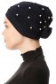 Yaren - Turban Crepe Chiffon Bleu Marin - Sehr-i Sal