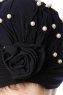 Yaren - Turban Crepe Chiffon Bleu Marin - Sehr-i Sal