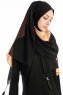 Yelda Svart & Senapsgul Chiffon Hijab Sjal Madame Polo 130035-4