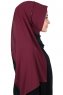 Ylva - Hijab Chiffon Pratique Prune & Noir