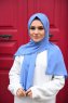 Zahra - Hijab En Crêpe Indigo - Mirach