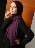 Zahra - Hijab En Crêpe Violet - Mirach