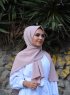 Zahra - Hijab En Crêpe Pale Pink - Mirach