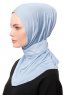 Zeliha - Hijab Pratique Viscose Bleu Clair