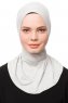 Zeliha - Hijab Pratique Viscose Gris Clair