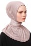 Zeliha - Hijab Pratique Viscose Gris Pierre