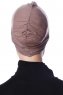 Zeynep - Bonnet Parizien Taupe Foncé - Ecardin