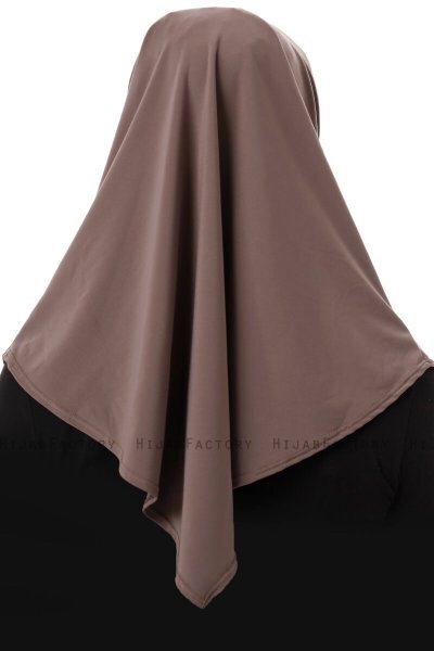 Esma - Hijab Amira Taupe Foncé - Firdevs