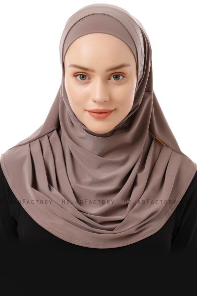 Esma - Hijab Amira Taupe Clair - Firdevs
