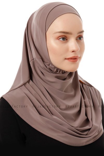 Esma - Hijab Amira Taupe Clair - Firdevs