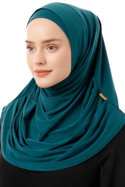 Esma - Hijab Amira Vert Foncé - Firdevs