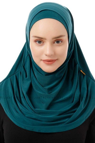 Esma - Hijab Amira Vert Foncé - Firdevs