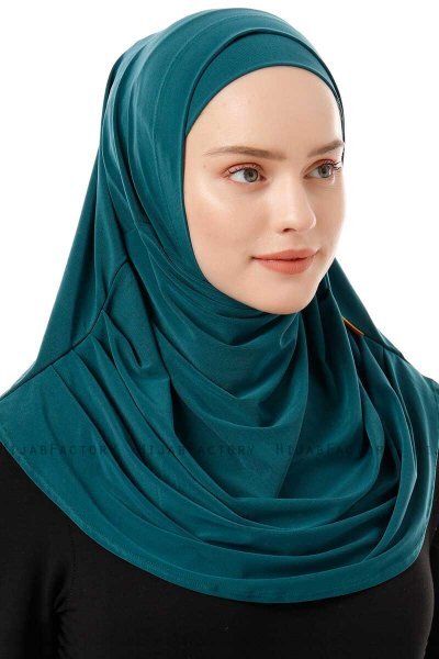 Esma - Hijab Amira Vert Foncé - Firdevs