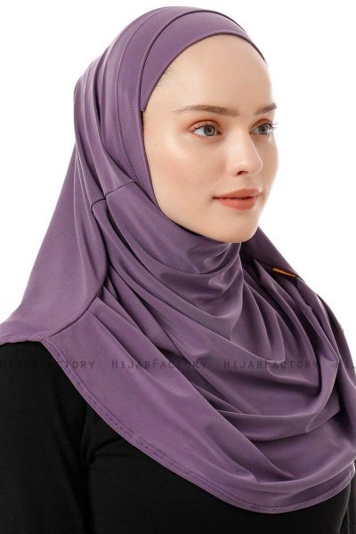 Esma - Hijab Amira Violet Foncé - Firdevs