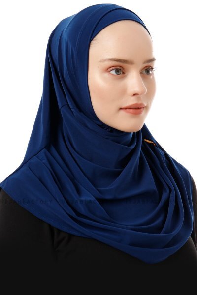 Esma - Hijab Amira Bleu Marin Clair - Firdevs