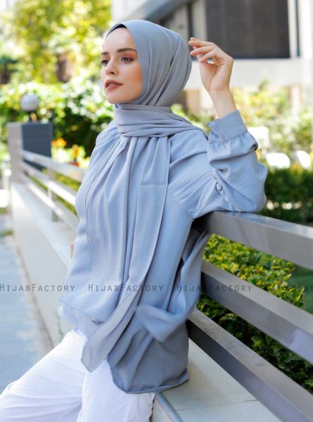 Emira - Hijab Gris Clair - Sal Evi