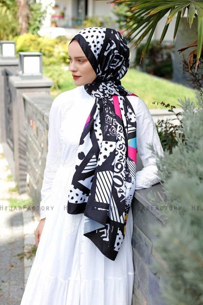 Hijab Twill à Motifs Memphis - Sal Evi