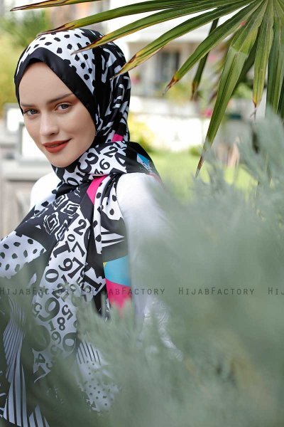 Hijab Twill à Motifs Memphis - Sal Evi
