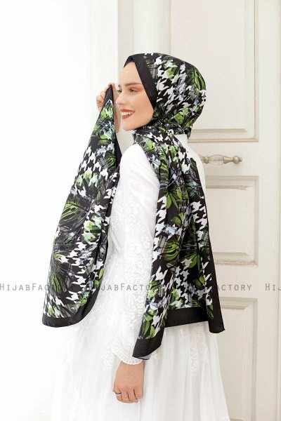 Hijab Twill à Motifs Forêt - Sal Evi