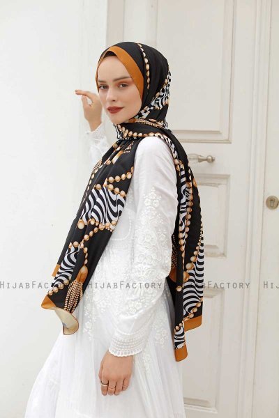 Hijab Twill à Motifs Diamond - Sal Evi