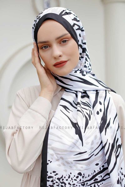 Hijab Twill à Motifs Whirlpool - Sal Evi