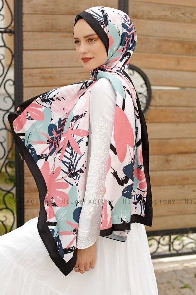 Hijab Twill à Motifs Garden - Sal Evi