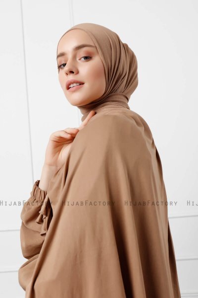 Sibel - Hijab Jersey Marron