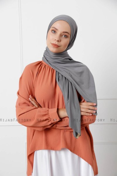 Sibel - Hijab Jersey Anthracite