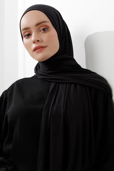 Sibel - Hijab Jersey Noir