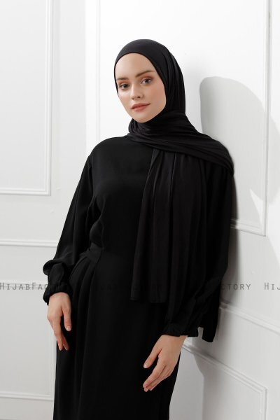 Sibel - Hijab Jersey Noir