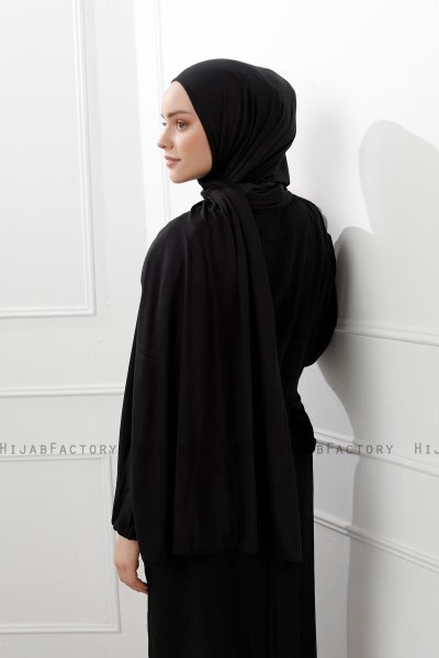 Sibel - Hijab Jersey Noir