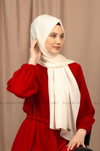Yildiz - Hijab Crepe Chiffon Crème