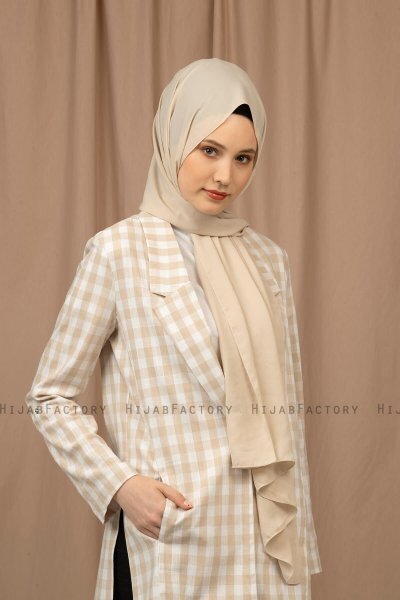 Yildiz - Hijab Crepe Chiffon Latte