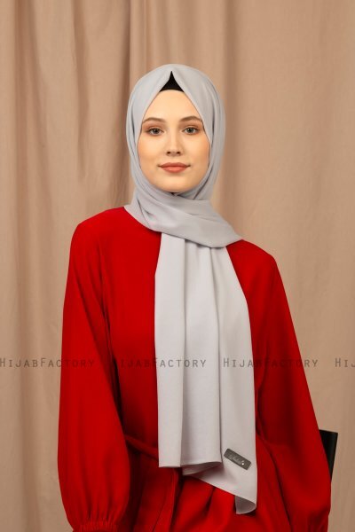 Yildiz - Hijab Crepe Chiffon Silver