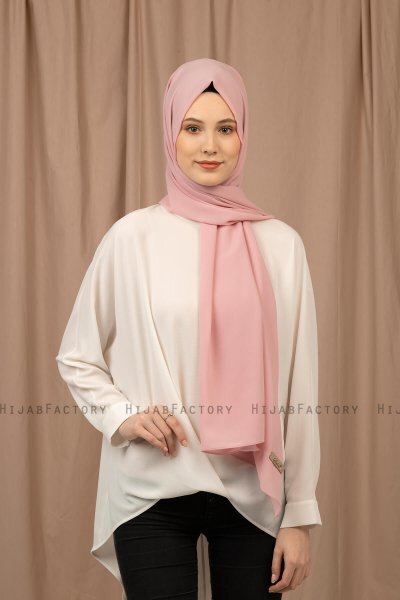 Yildiz - Hijab Crepe Chiffon Vieux Rose