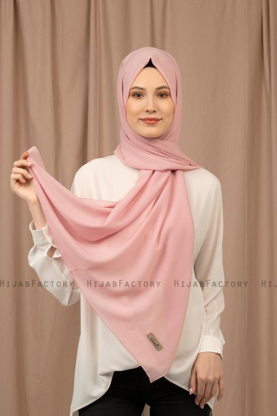 Yildiz - Hijab Crepe Chiffon Vieux Rose