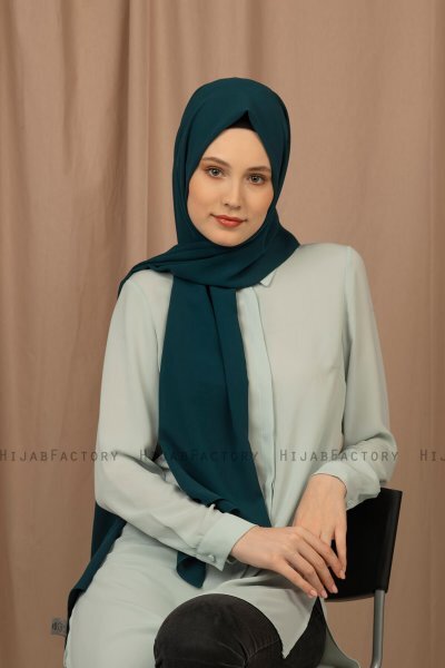 Yildiz - Hijab Crepe Chiffon Vert Foncé