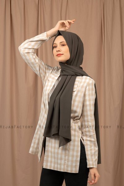 Yildiz - Hijab Crepe Chiffon Kaki
