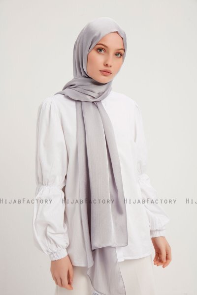 Berrak - Hijab Janjanli Gris Clair