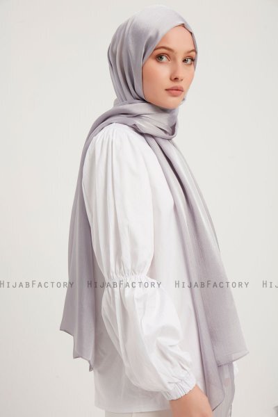 Berrak - Hijab Janjanli Gris Clair