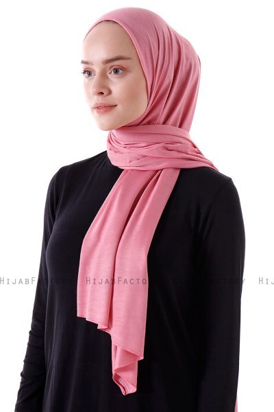 Seda - Hijab Jersey Rose Foncé - Ecardin