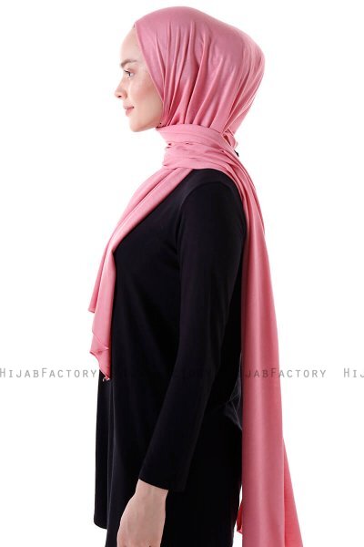 Seda - Hijab Jersey Rose Foncé - Ecardin