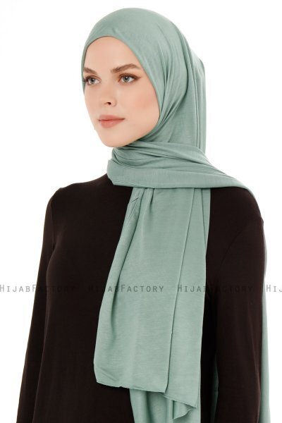 Seda - Hijab Jersey Vert - Ecardin