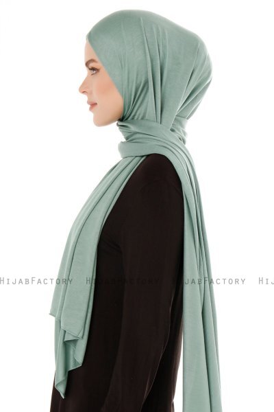 Seda - Hijab Jersey Vert - Ecardin