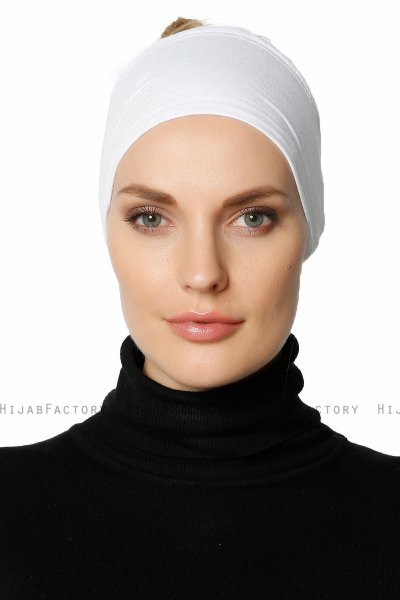 Cemre - Bandana Bonnet Blanc