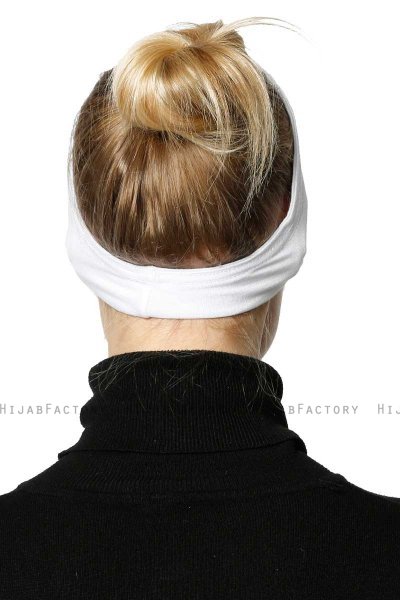 Cemre - Bandana Bonnet Blanc